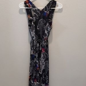 Floral maternity maxi dress
